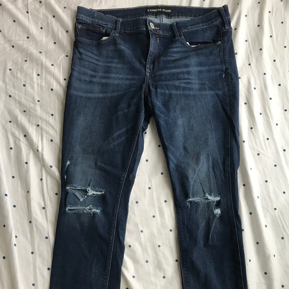 NEW Express Mid-Rise Legging Jeans (14 Long)